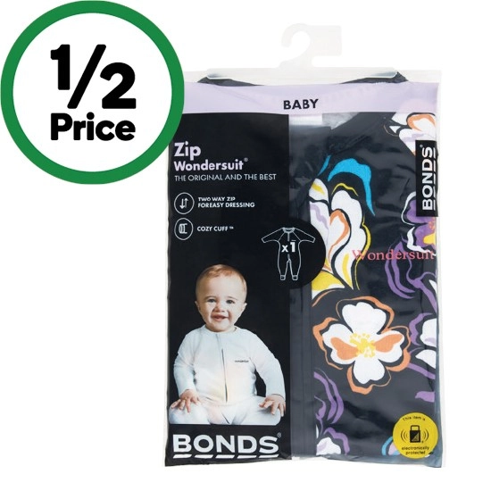 Bonds Zippy Wondersuit Assorted Pk 1