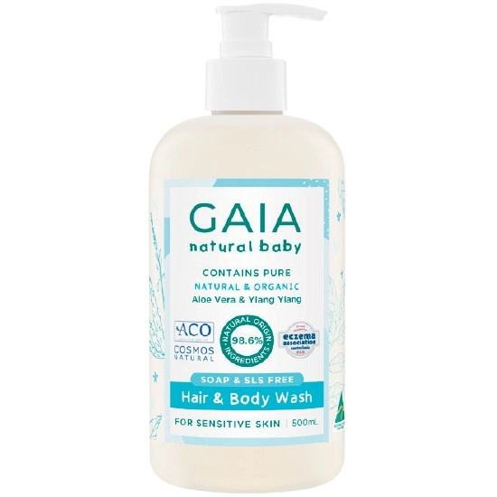 GAIA Natural Baby Hair & Body Wash 500ml