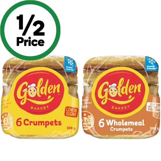 Golden Crumpets Rounds Pk 6