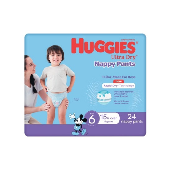 Huggies Ultra Dry Nappy Pants Pk 24-36