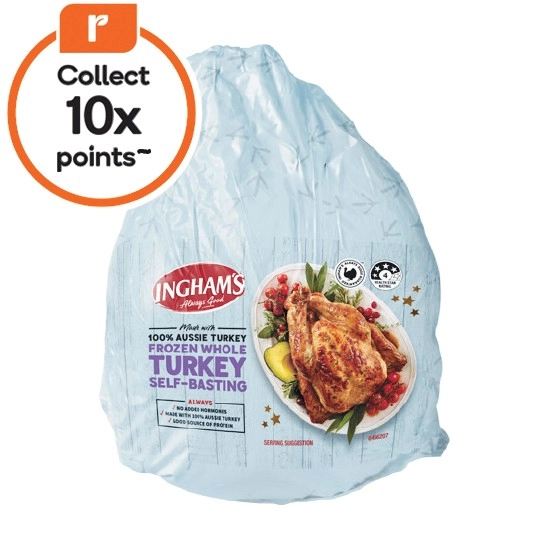 Ingham’s Frozen Whole Turkey^ – From the Freezer