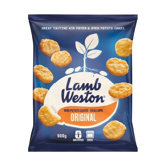 Lamb Weston Mini Potato Cakes Scallops 500g