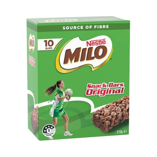 Milo Bars 210-270g Pk 10