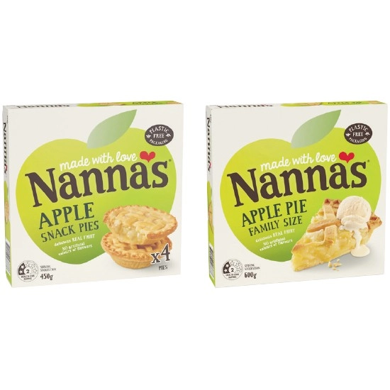 Nanna’s Dessert Pie Varieties 450-600g – From the Freezer