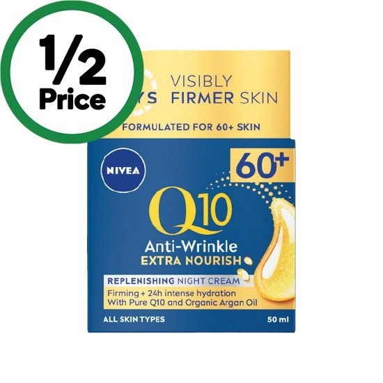 Nivea Q10 Anti Wrinkle Mature Night Cream Face Moisturiser 50ml