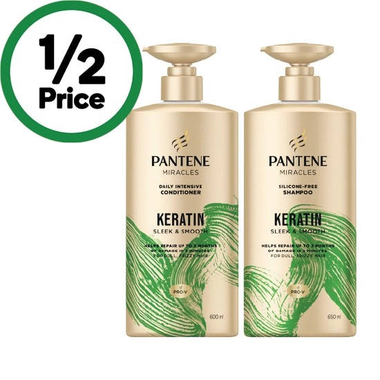 Pantene Keratin Shampoo 650ml or Pantene Keratin Conditioner 600ml