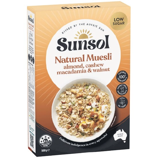 Sunsol Natural Muesli 500g