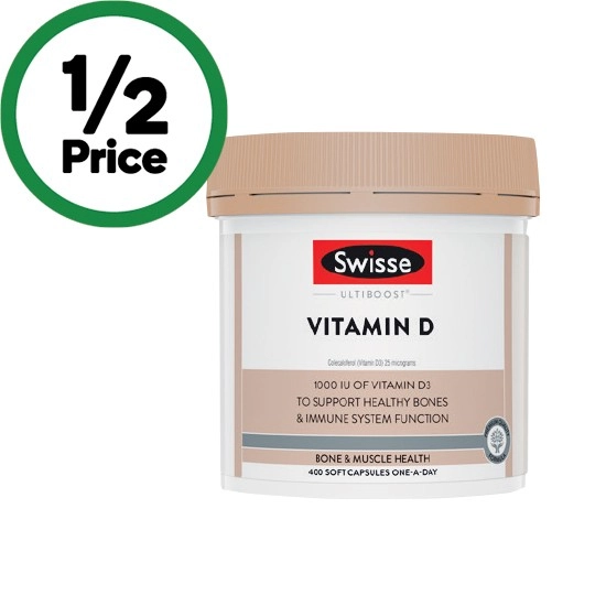 Swisse Ultiboost Vitamin D Capsules Pk 400~