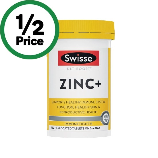 Swisse Ultiboost Zinc+ Tablets Pk 120~