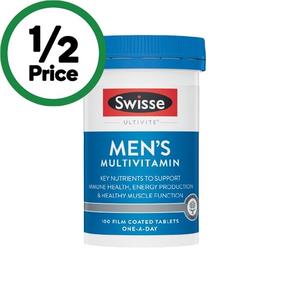 Swisse Ultivite Men’s Multivitamin Tablets Pk 100~