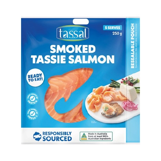 Tassal Smoked Tassie Salmon 250g – From the Seafood Fridge