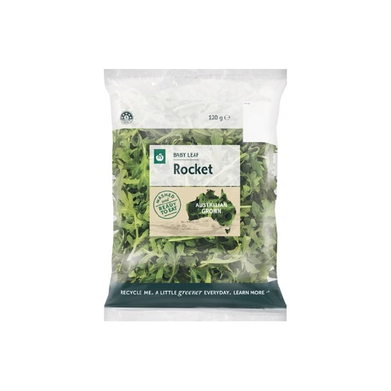 Woolworths Australian Baby Leaf Rocket 120g Pack