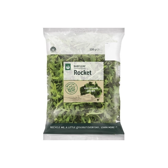 Woolworths Australian Baby Leaf Rocket 120g Pack