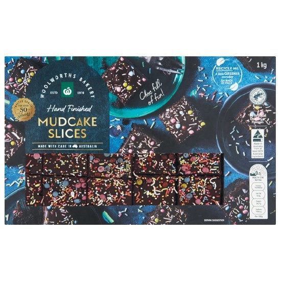 Woolworths Party Pack Mud Cake Slices Pk 24 – From the Bakery