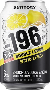 -196 Double Lemon & Vodka Cans 4x330mL