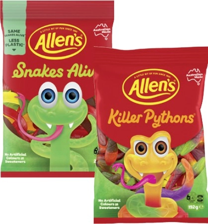 Allen's Lollies 140g-200g