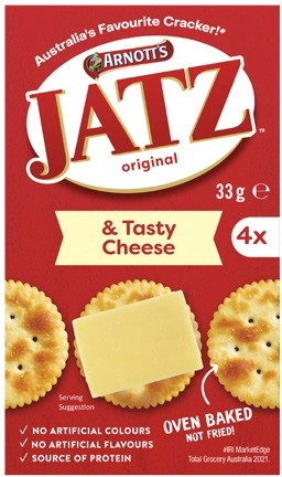 Arnott's Jatz Crackers & Tasty Cheese 33g