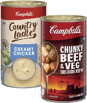 Campbell's Country Ladle or Chunky Soup 495g-505g