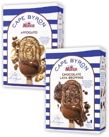 Cape Byron Ice Cream 4 Pack 378mL