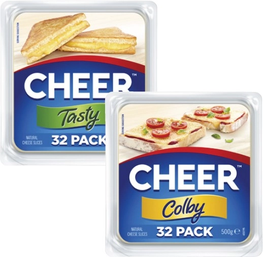 Cheer Cheese Slices 500g