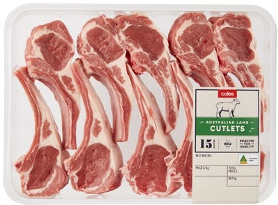 Coles Australian Lamb Cutlets