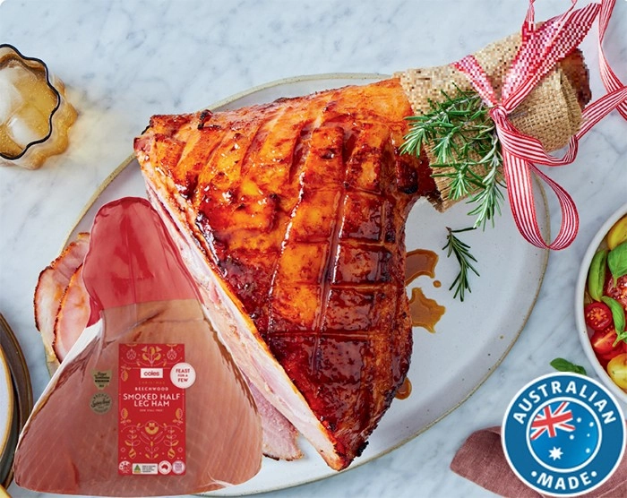 Coles Beechwood Smoked Half Leg Ham