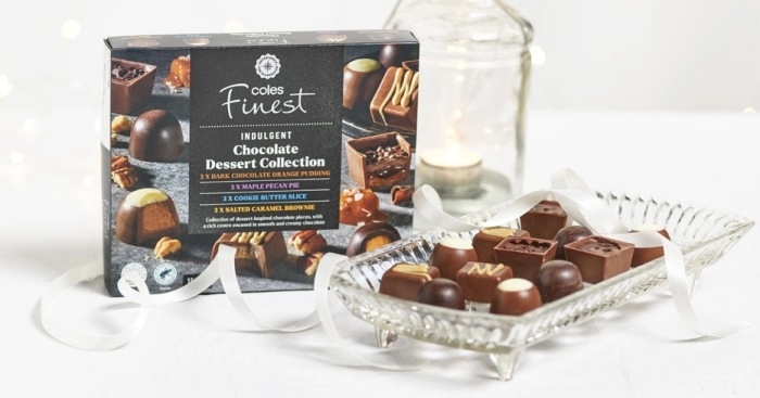 Coles Finest Chocolate Dessert Collection Gift Box 154g