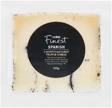 Coles Finest Spanish Truffle Cheese 140g