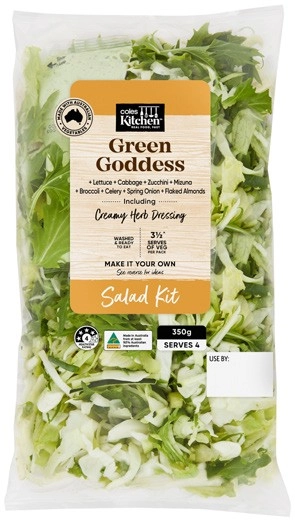 Coles Kitchen Green Goddess Salad Kit 350g Pack