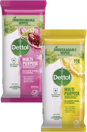 Dettol Multipurpose Wipes 110 Pack