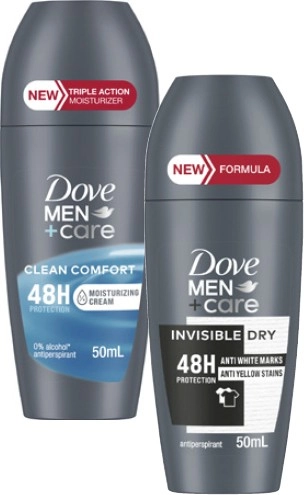 Dove Men Advanced Care Antiperspirant Roll On Deodorant 50mL