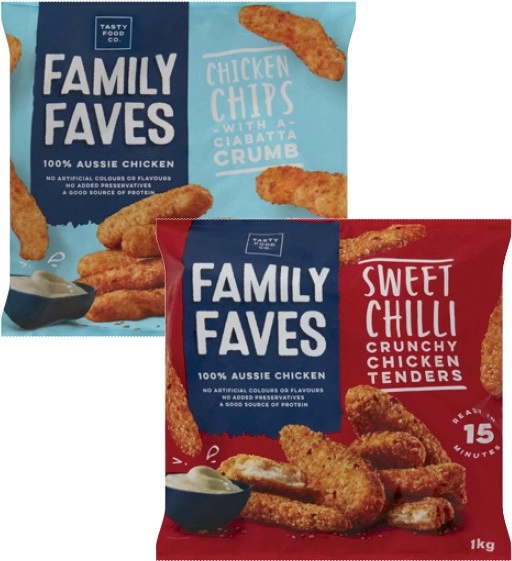 Family Faves Chicken Tenders or Chips 1kg