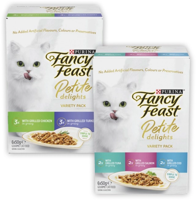 Fancy Feast Petite Delights Cat Food 6x50g