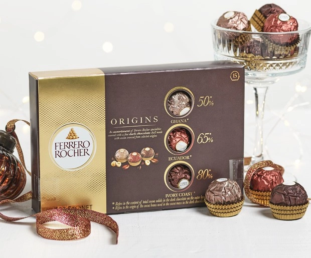 Ferrero Rocher Origins Gift Box 15 Pack 187.5g