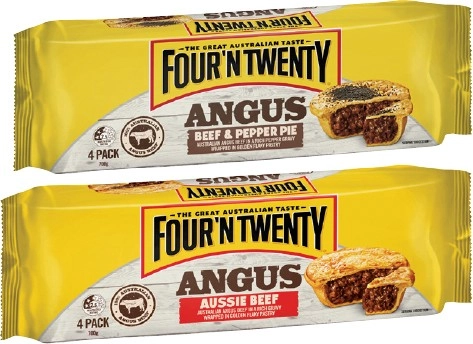 Four'N Twenty Angus Beef Pies 4 Pack 700g