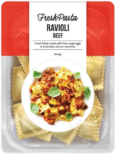 Fresh Pasta Beef Ravioli 600g