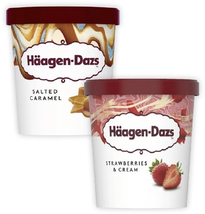 Häagen Dazs Tub 420mL-457mL