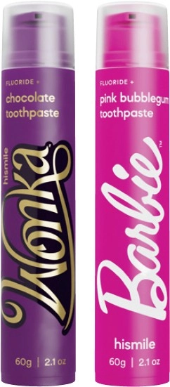 Hismile Barbie or Wonka Toothpaste 60g