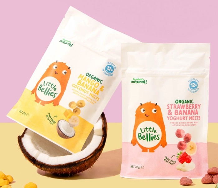 Little Bellies Organic Mango & Banana Coconut Melts or Strawberry & Banana Yoghurt Melts 20g