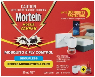 Mortein Mosquito & Fly Plug In 25mL