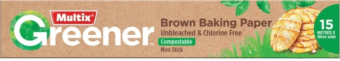 Multix Greener Brown Baking Paper 15 Metres