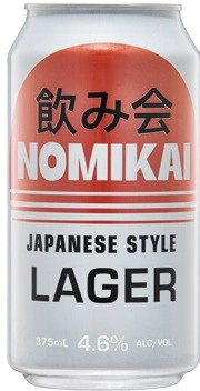 NEW Nomikai Japanese Lager Cans 24x375mL