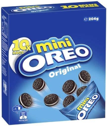 Oreo Multipack Mini Cream Biscuits 204g