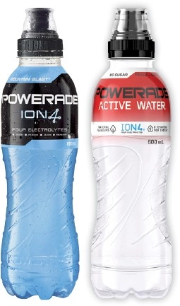 Powerade Sports Drink or Active Water 600mL