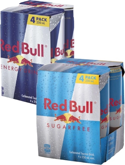 Red Bull Energy Drink 4x250mL