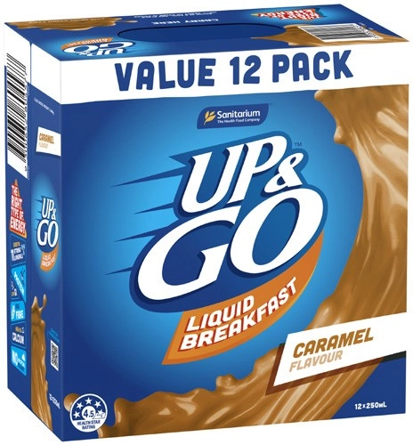 Sanitarium Up & Go Liquid Breakfast 12x250mL