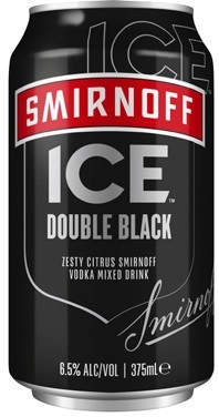 Smirnoff Ice Double Black Cans 10x375mL