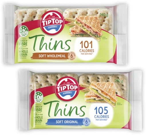 Tip Top Thins 6 Pack 200g-240g