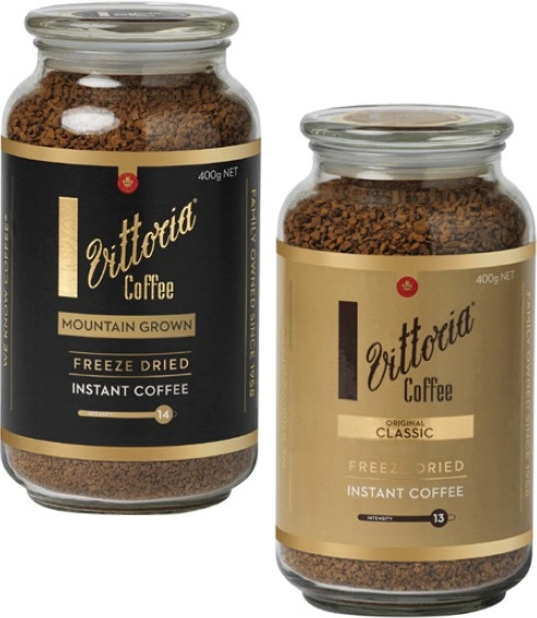 Vittoria Freeze Dried Instant Coffee 400g