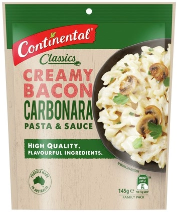 Continental Pasta & Sauce Family Pack 145-170g, Rice 180-190g or Creamy Cheesy Mash 110g Selected Varieties